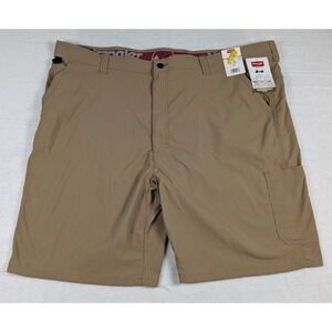 Wrangler Performance Utility Shorts Mens 48‎ Khaki Tan 10" NWT